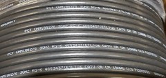 MOCSPCY 7 T 1000ft INDOOR OUTDOOR CABLE TV BLACK COAXIAL RG6 CABLE 18AWG 1 BOX