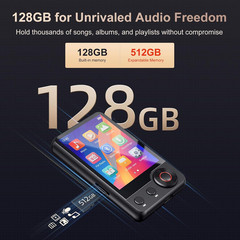 128GB MP3 Player with Bluetooth – MECHEN D53 Portable MP3 Touch Screen Music Pla