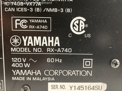 Yamaha RX-A740 7.1 Channel Natural Sound A/V Receiver – No Remote – Tested