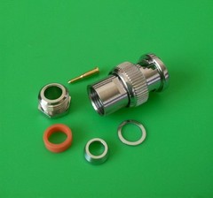 (2 PACKS) BNC Male 6-PC Solder Type Connector RG58 RG142 LMR195- USA Seller