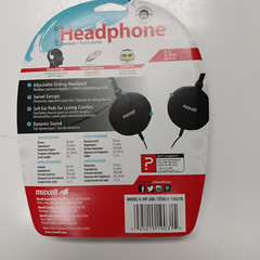 Maxell HP-200 Headphones Adjustable Headband Swivel Earcaps Brand New Sealed