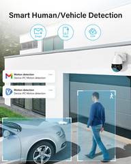 Jennov 4K 8MP 30X Zoom PoE Security Camera PTZ Auto Tracking Outdoor 2-Way Audio