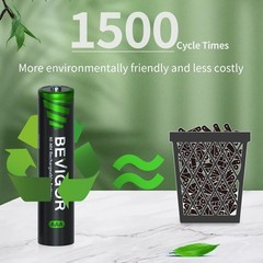 BEVIGOR Rechargeable AAA Batteries, 1100 mAh High Capacity, LSD Low AAA-16