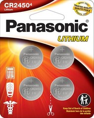 4 x Fresh New Panasonic CR2450 CR 2450 3v LITHIUM Coin Cell Battery Exp. 2031