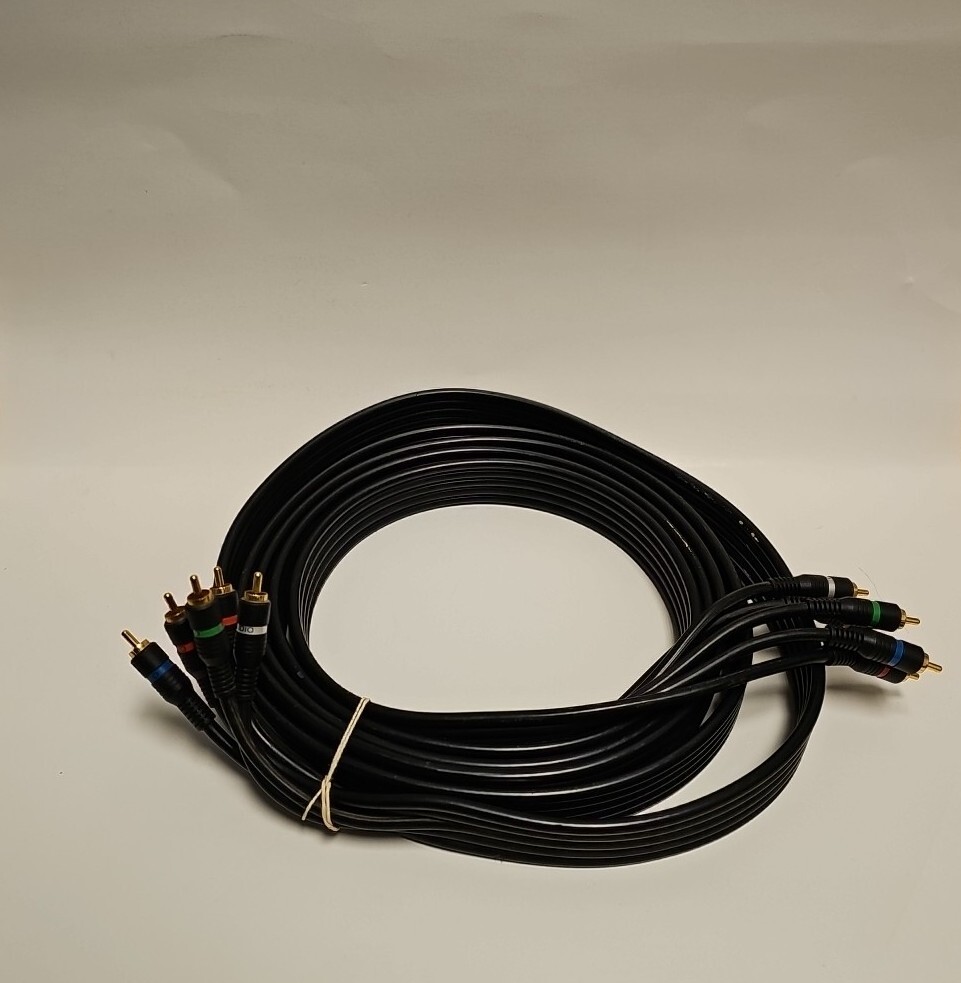 10FT COMPONENT VIDEO CABLE WITH AUDIO 5 RCA RED GREEN BLUE RGB for HDTV DVD VCR
