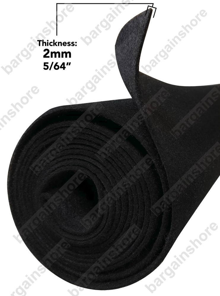 150ft x 4ft BLACK ROLL SPEAKER BOX CARPET TRUNK LINER
