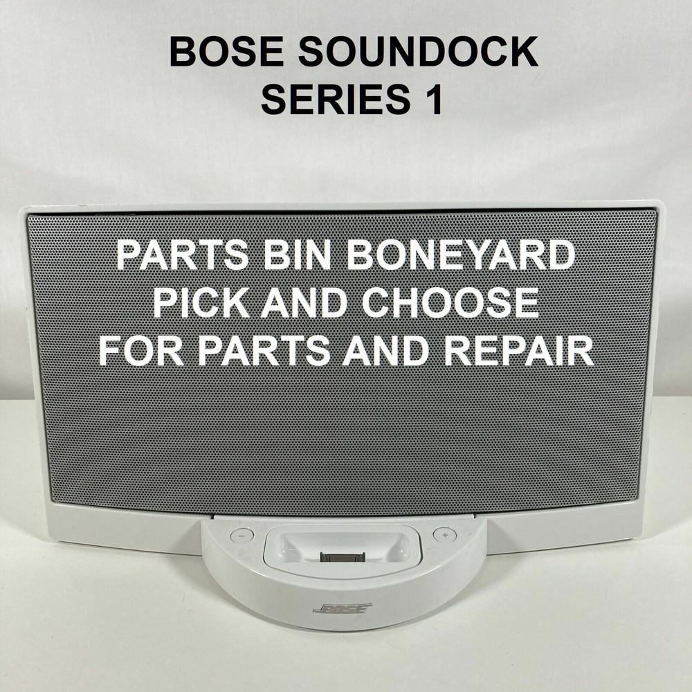 BOSE SOUNDOCK SERIES 1, WHITE, PARTS BIN, BONEYARD, PICK AND CHOOSE, FOR PARTS,