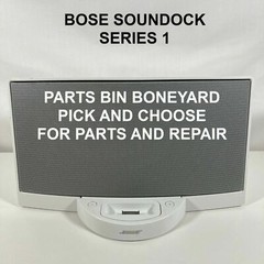 BOSE SOUNDOCK SERIES 1, WHITE, PARTS BIN, BONEYARD, PICK AND CHOOSE, FOR PARTS,