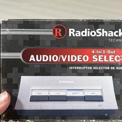 RadioShack 4-Way Audio/Video Selector Switch Cat No 15-1983 Vintage K1