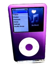 Apple iPod classic 7th Generation Purple Pink (256GB) Bundle w/ new accessories