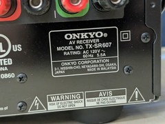 Onkyo TX‑SR607 7.2‑Channel Home Theater AV Receiver HDMI Dolby TrueHD/DTS‑HD THX