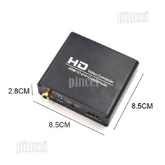 NK-X5 HD Video Converter HDMI To DVI Converter HDMI To DVI + Coaxial 1920×1080