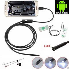 6 LED 720P Waterproof 5.5/7mm Lens Endoscope Inspection Camera For Android Phone