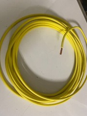 8 GAUGE GXL AUTOMOTIVE HIGH TEMP COPPER WIRE YELLOW – 25 FEET