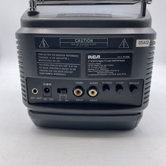 Vintage RCA 16-3006 5″ Black And White Portable TV With AM/FM Radio Box