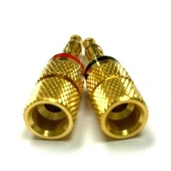 4pc Audio Gold Plated Speaker Wire Connector Banana Plug Jack Open End Home Car