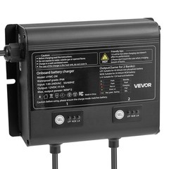 VEVOR 2-Bank 5A 12V Smart Marine Battery Charger Onboard IP68 Waterproof Boat RV