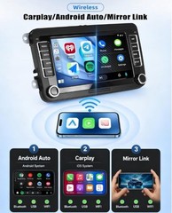 Android 15 Car Stereo VW Jetta Passat Golf Tiguan CarPlay GPS 4GB+64GB BRAND NEW