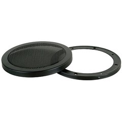 Steel Mesh 2-Piece Grill for 8″ Speaker Black