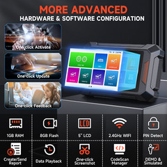 Commercial Truck Scan Tool DPF Regen Heavy Duty Truck Scanner OBD2 Code Reader