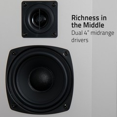 Fluance Elite 2-Way Bipolar Surround Sound Wide Dispersion Speakers