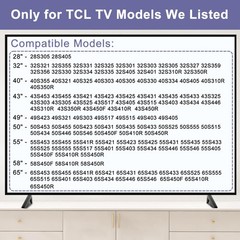 Maozhren TV Legs for TCL 32″ 40″ 43″ 49″ 2 inches x 2 x 1 inch, Black