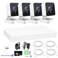 XVIM 1080P Security Camera System Outdoor 8CH H.265+ DVR CCTV SD/Cloud Recorder