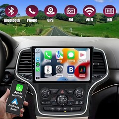 Android 13 Apple Carplay Car Stereo Radio GPS For Jeep Grand Cherokee 2014-2022