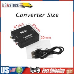 RCA to HDMI Converter Adapter AV 1080P For TV Audio Video Composite CVBS AV2HDMI