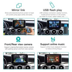 Wireless CarPlay Android Auto Module For Mercedes Benz NTG5.0 A C CLA 2015-2018