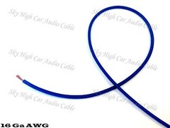 50 ft 16 Gauge AWG Primary / Remote Wire BLUE Sky High Car Audio Lead Ga Feet