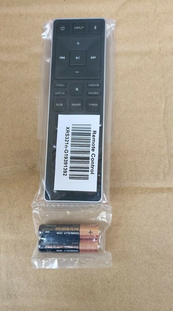 Vizio XRS321n-G REPLACEMENT Sound Bar Remote Control, SB2021N-G6, SB3851-D0