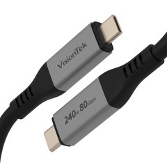 Visiontek 901801 Usb4 Cable 1.5m 240w Cabl Power Delivery 80 Gbps Data Transfe