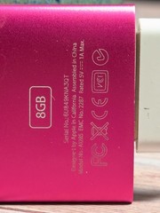 Apple iPod Nano 4th Generation A1285 8GB Pink USB Bundled Charging Cable Cradle