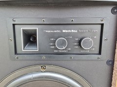 (2) Vintage Radio Shack Realistic 3-way 160w Mach One 40-2024A Speaker w/ Box #1