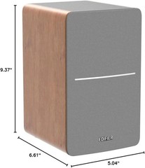 High Quality 2-Way Bookshelf Speakers – Wood Pair^-