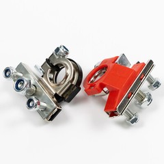 Car Marine Top Post Battery Terminals Clamp Connectors Positive Negative Ends 4X