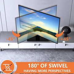 Universal Tabletop TV Stand Base 13-43 Inch Swivel Height Adjustable 77 Lb