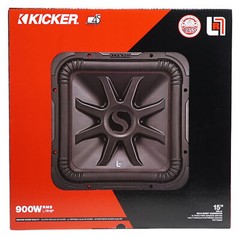 KICKER 45L7R154 15″ 1800 Watt L7R Car Subwoofer+Vented Sub Box Enclosure L7R154