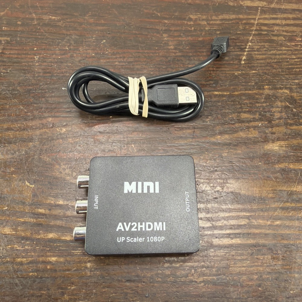 Mini AV2HDMI to HDMI Up Scaler 1080p Composite RCA AV Adapter Video Converter