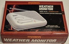 Maxon WX-70 Severe Weather Monitor AC or Battery Power OPEN BOX Automatic Alert