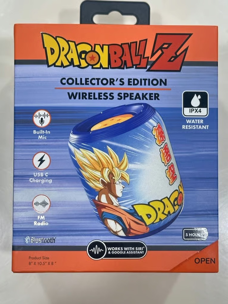 Dragon Ball Z wireless speaker with built in mic, and radio!! NEW