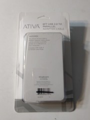 Ativa 6FT USB 2.0 To Parallel Adapter Printer Cable, 6′ 828-565 – NEW in box
