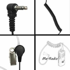 Covert Acoustic Tube Earpiece Only Listen 3.5mm (1 Pin) Radio