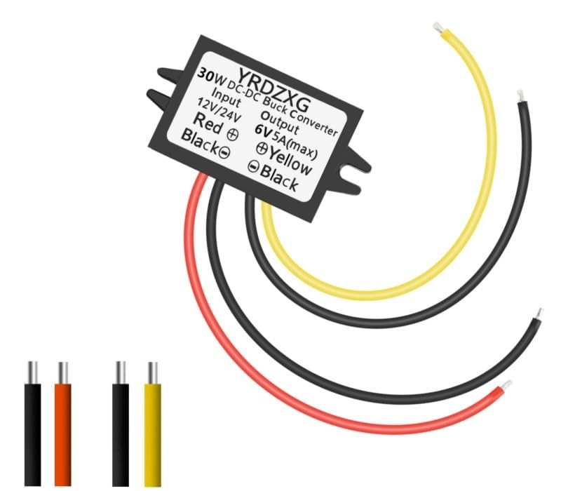 YRDZXG12V to 6V 5A 30W DC-DC24V Step-Down Adapter, 12V/24V TO