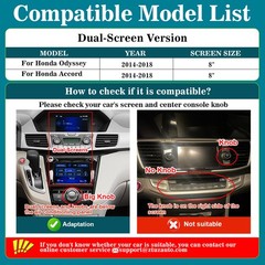 For Honda Accord Odyssey 2014-2018 Wireless Smart Carplay Android Auto retrofit