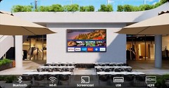 SYLVOX 65 inch Outdoor TV 4K Waterproof Smart TV for Partial Sunshine wifi