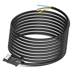 4-Pin Flat Wiring Harness 20 Feet Jacketed Cable Trailer-Side Standard 4 Way
