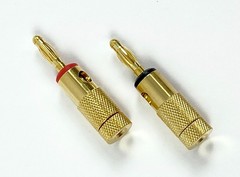 60 Pairs Gold Plated Banana Plugs Audio Jack Speaker Wire Cable Screw Connector