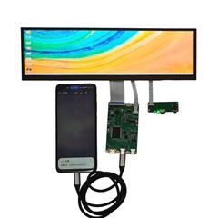 12.6 Inch 2560×666 Ultra‑Wide Touchscreen Monitor, featuring 10‑point capacitive